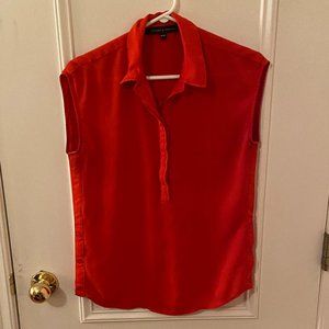 Reitmans Willow & Thread Collared Red Blouse